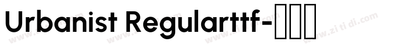 Urbanist Regularttf字体转换